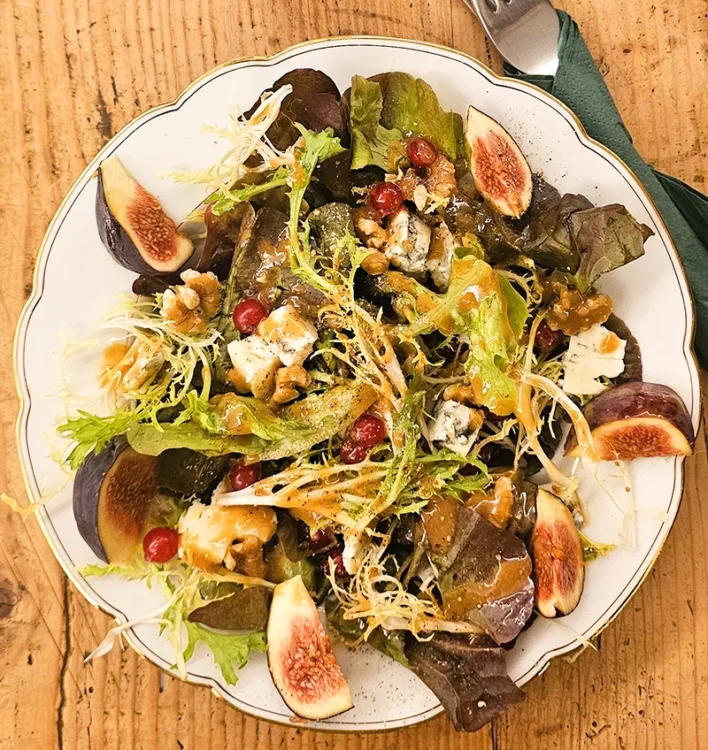 Herbstsalat mit Feige